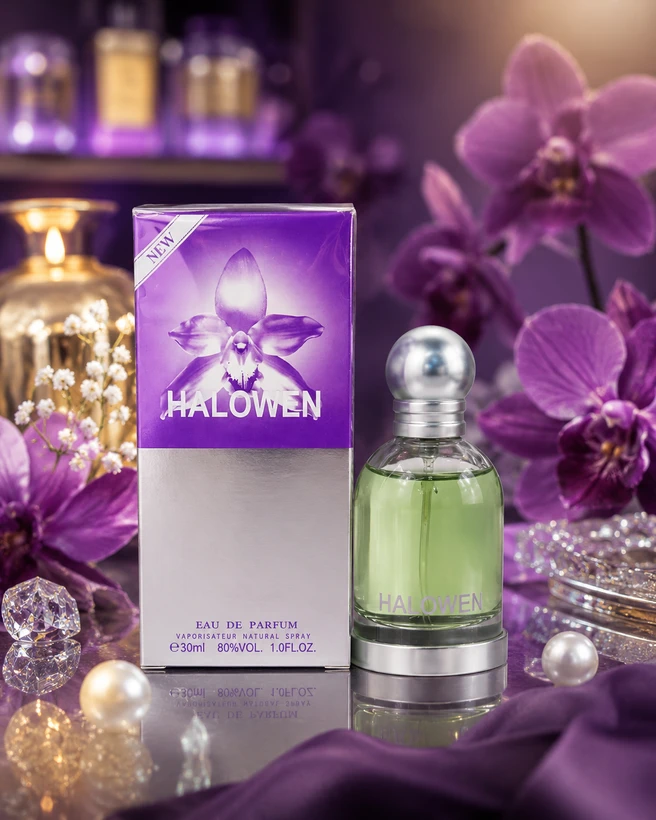 عطر ادکلن هالووین بنفش زنانه (هالو کویین شرکت لاکسمی) | ( Halloween women (Hallo Queen FW حجم 30 میل
