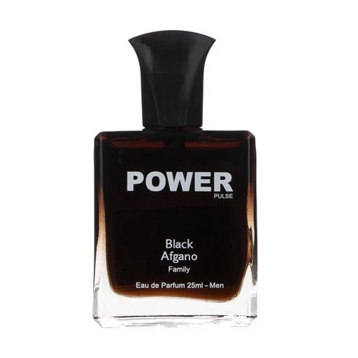 عطر جیبی مردانه پاور پالس مدل بلک افغانو حجم 25 میلی لیتر