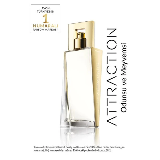 عطر زنانه اتراکشن مدل EDP حجم 50 میلی