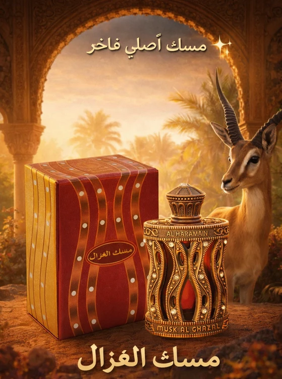 عطرمسک الغزال برند الحرمین