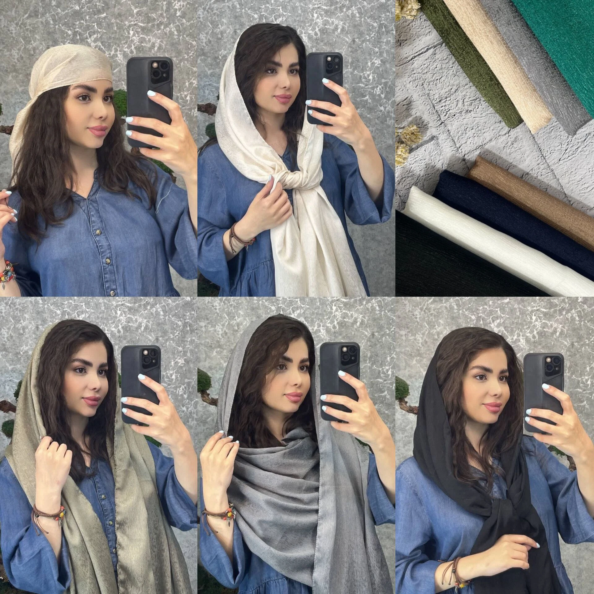 عمده شال مامی ابریشم