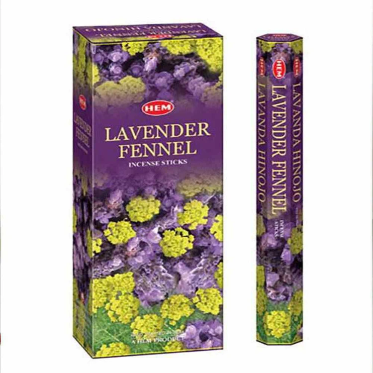 عود شاخه ای اسطوخدوس رازیانه HEM Lavender Fennel Incense Sticks