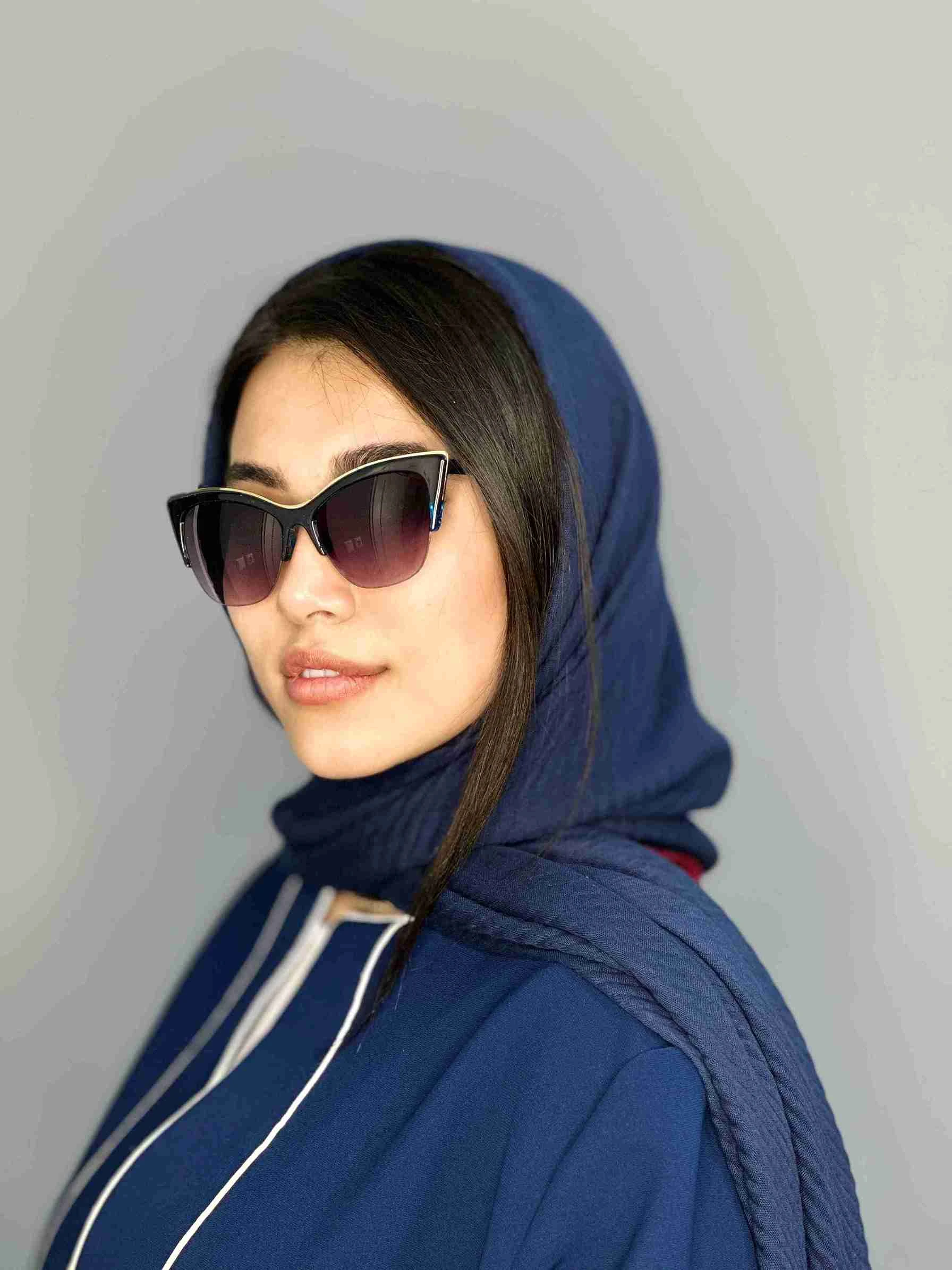 عينك افتابي Chanel شَنِل زنانه گربه ای مشکی یووی ۴۰۰