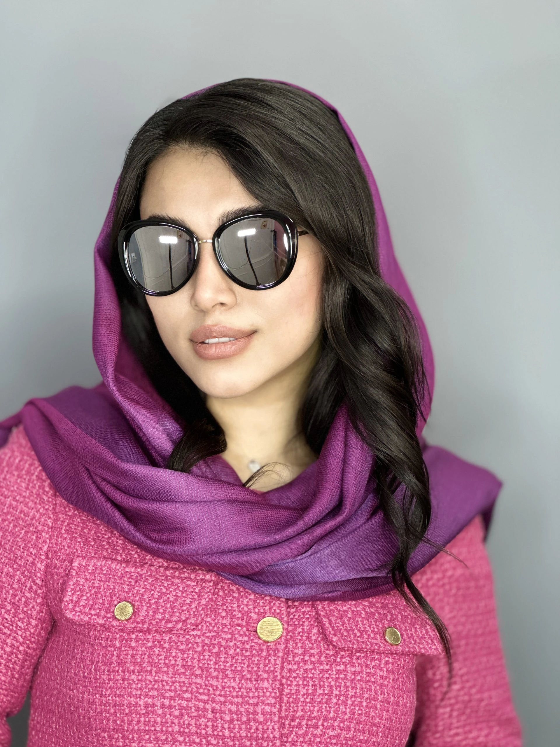 عينك افتابي Chanel چنل زنانه گربه ای طوسی يووي ٤٠٠ پلاریزه