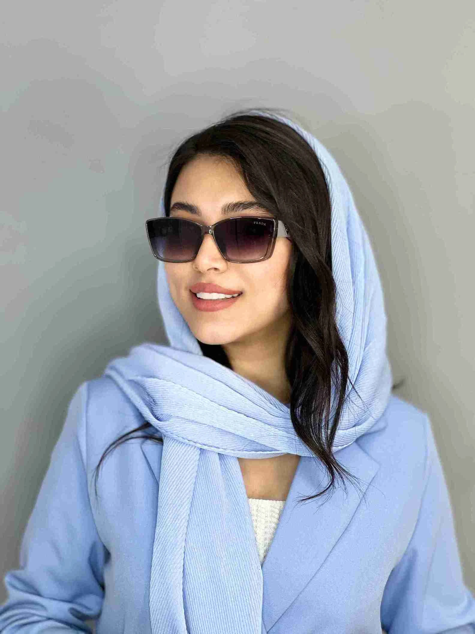 عينك افتابي Gucci پرادا زنانه ترند يووي ٤٠٠ طوسي