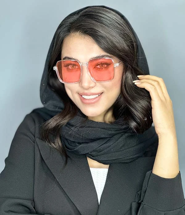 عينك افتابي dior پرادا زنانه مربعي لاكچري يووي ٤٠٠