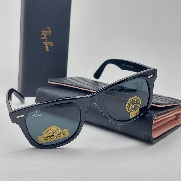 عینک آفتابی برند ریبن Rayban شیشه‌ای