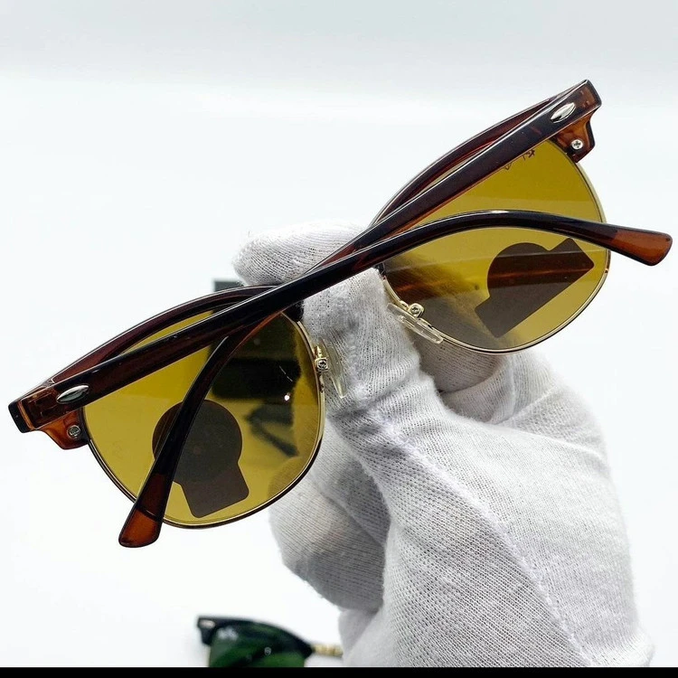 عینک آفتابی ریبن کلاب مستر Rayban شیشه‌ای کریستالی