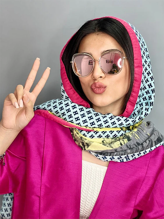 عینک آفتابی زنانه اورجینال صورتی گربه ای چنل پلاریزه