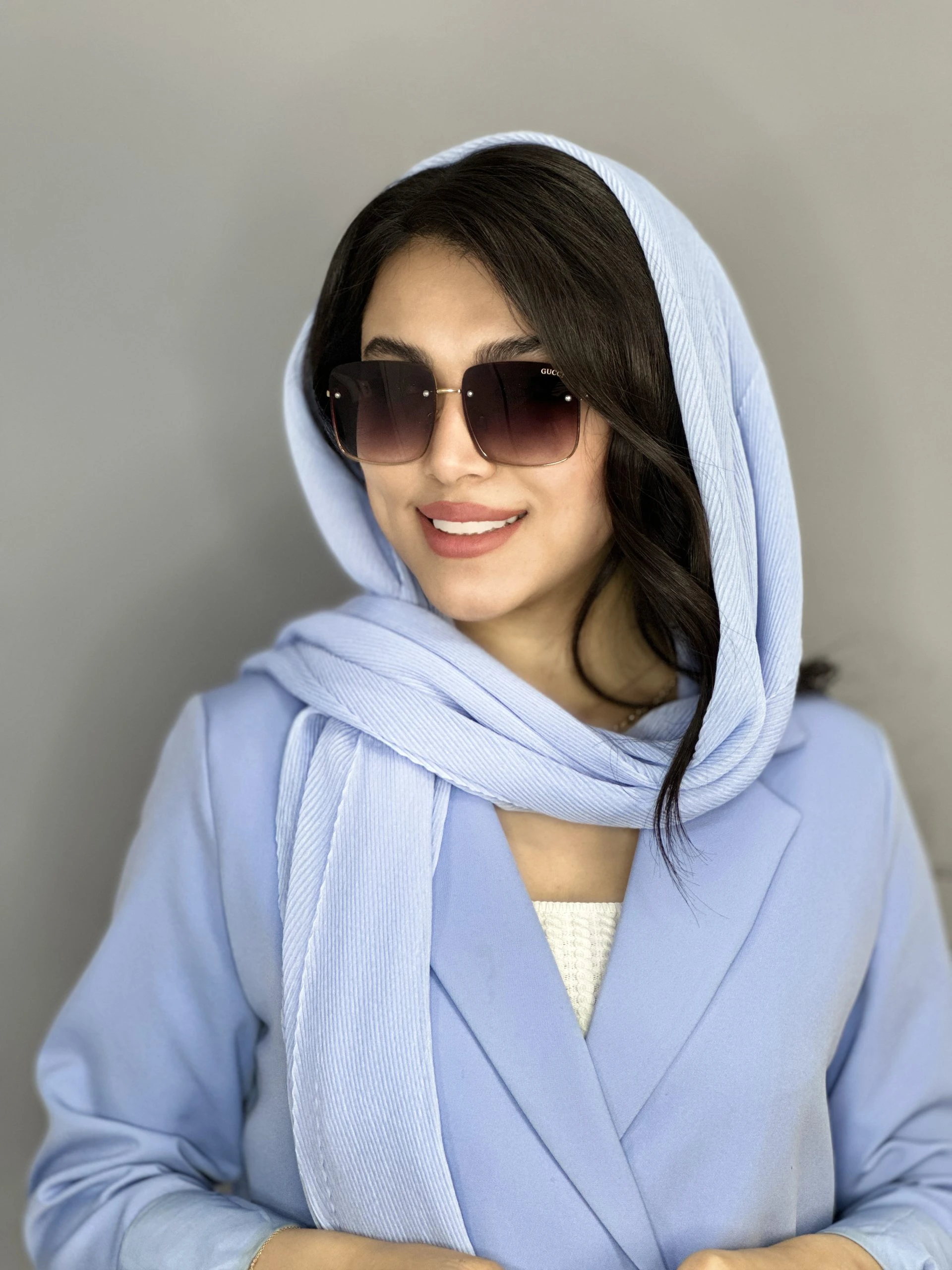 عینک افتابی Gucci گوچی مربعی زنانه مشکی ترند یووی ۴۰۰