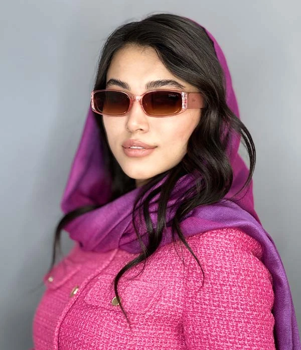 عینک افتابی زنانه dior پرادا قهوه ای یووی۴۰۰