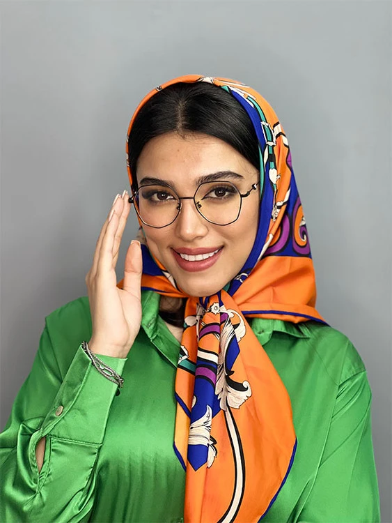 عینک طبی زنانه مشکی چندضلعی بلوکات