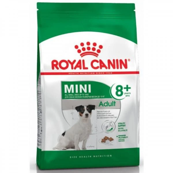غذای خشک سگ رویال کنین +8 Royal Canin Mini Adult وزن 2 کیلوگرم