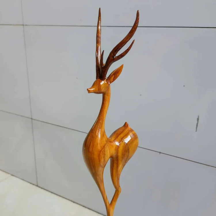 غزال چوبی دکوری