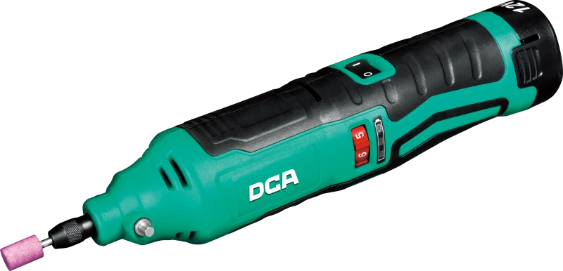 فرز انگشتی 10 میلیمتر شارژی 12ولت 2 آمپر دیمر دار DCA مدل ADSJ10EK