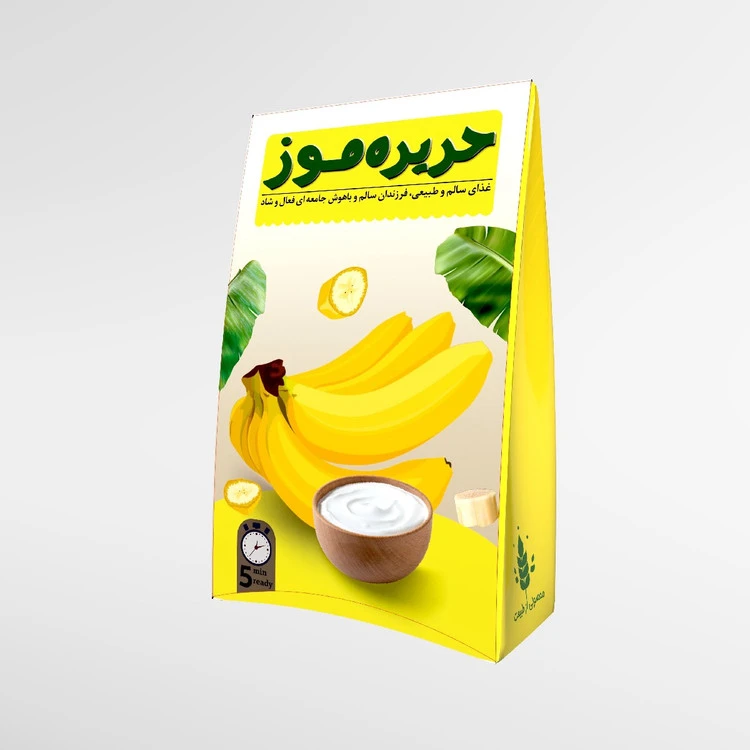 فرنی نیمه اماده حریره موز