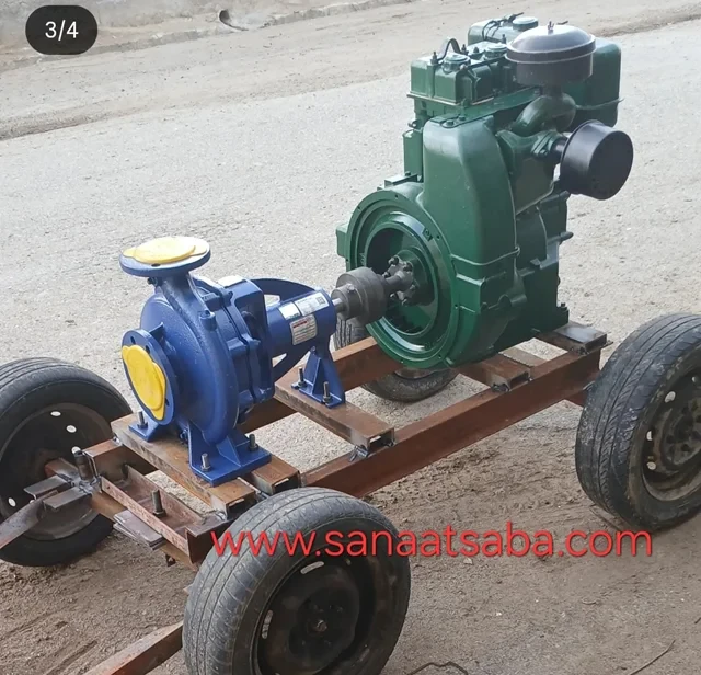 فروش اقساطی مارگو موتور کارلوسکار ۱۰ اسب با پمپ ۶ اینچ و شاسی چرخدار