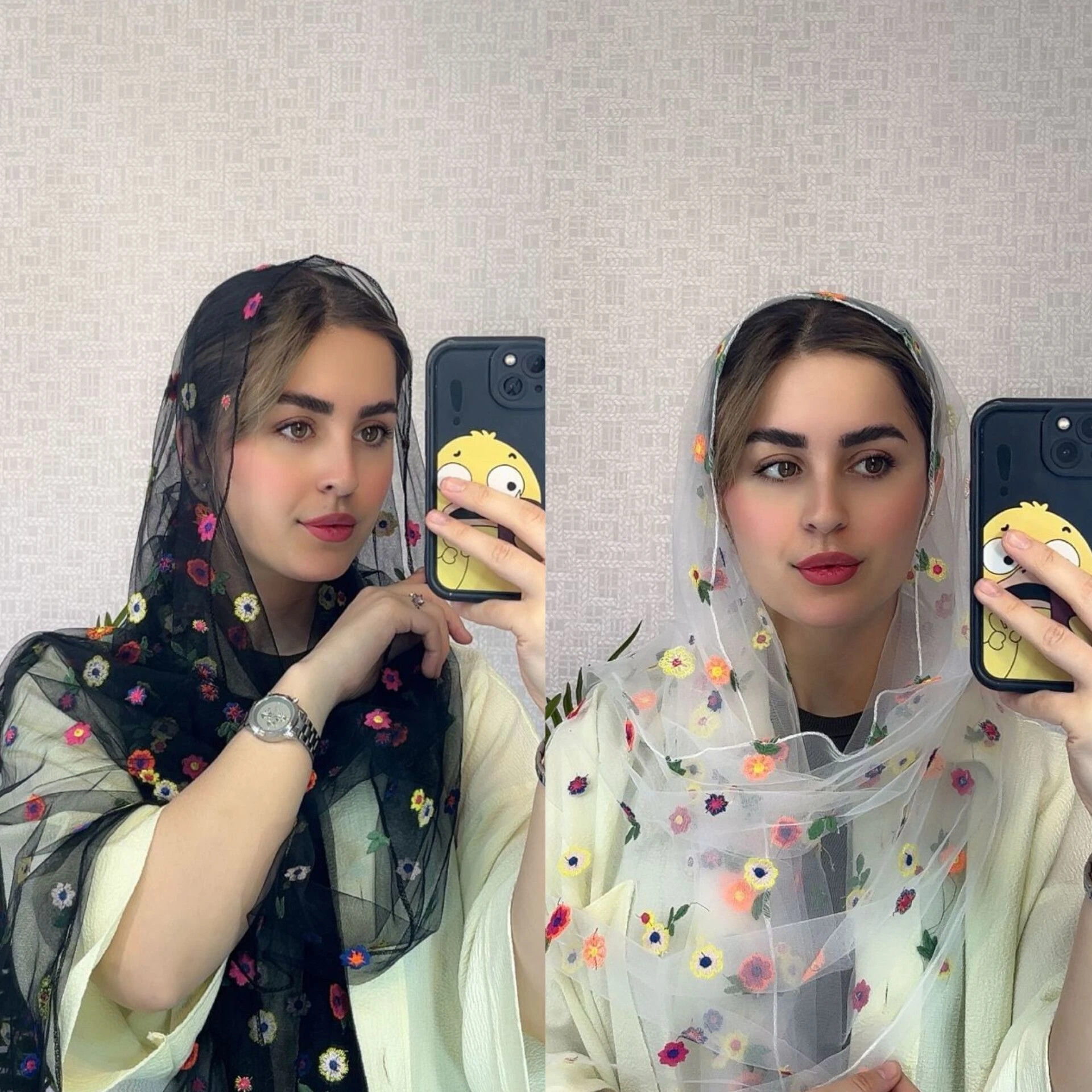 فروش عمده شال توری گل ابریشم
