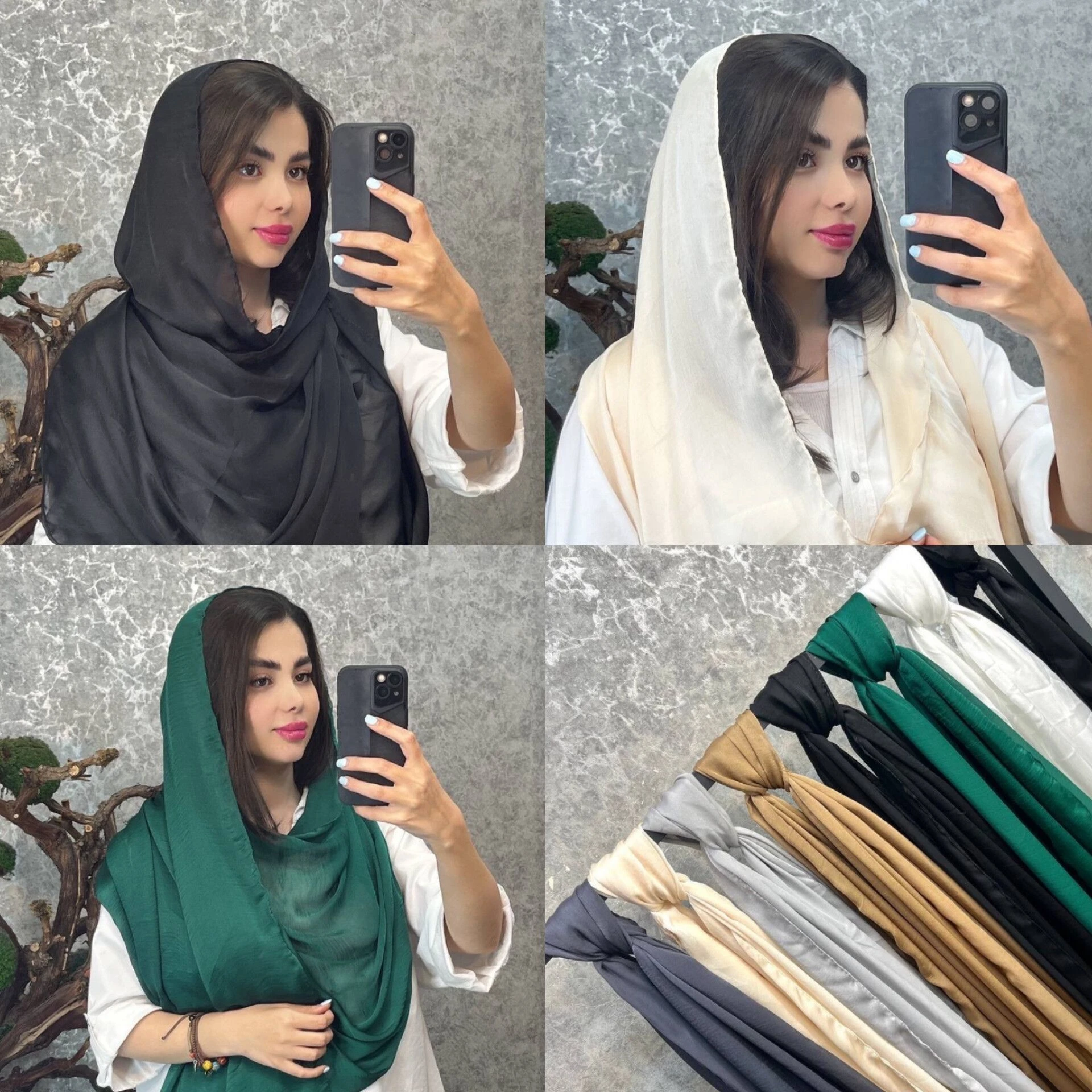 فروش عمده شال حریر ابریشم