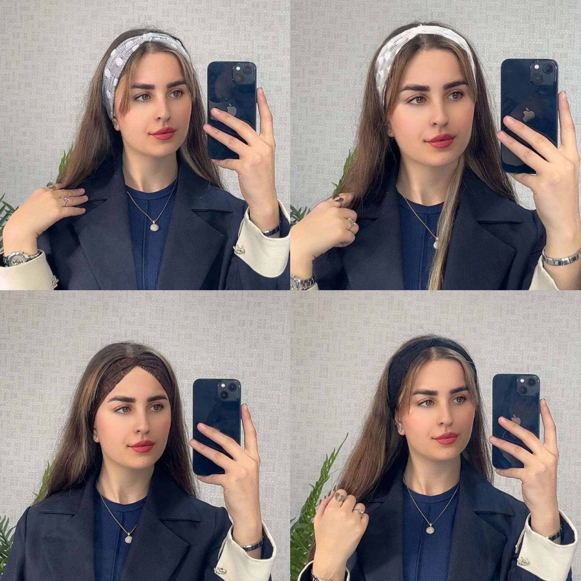 فروش عمده هدبند توری مختلط از تولیدی