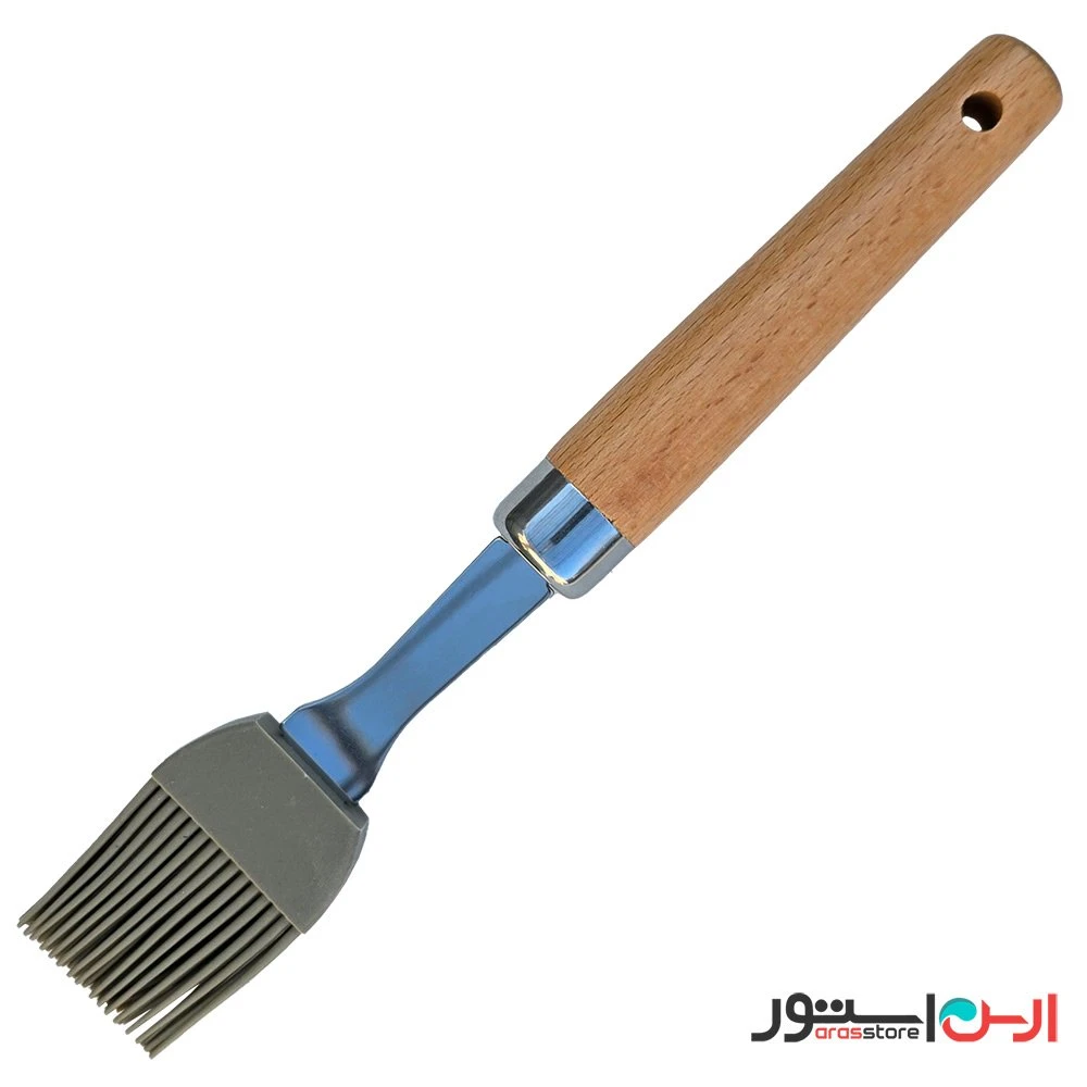 فرچه سیلیکونی دسته چوبی شنگیا