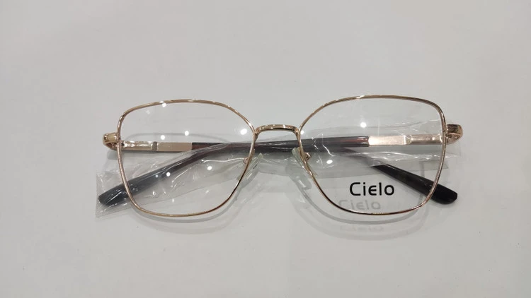 فریم طبی فلزی برند Cielo رنگ طلایی