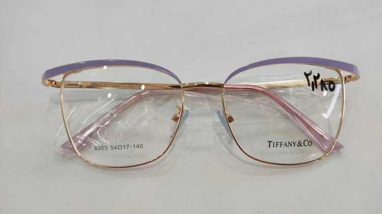 فریم طبی فلزی زنونه برند Tiffany&Co (تیفانی کو) رنگ طلایی بنفش