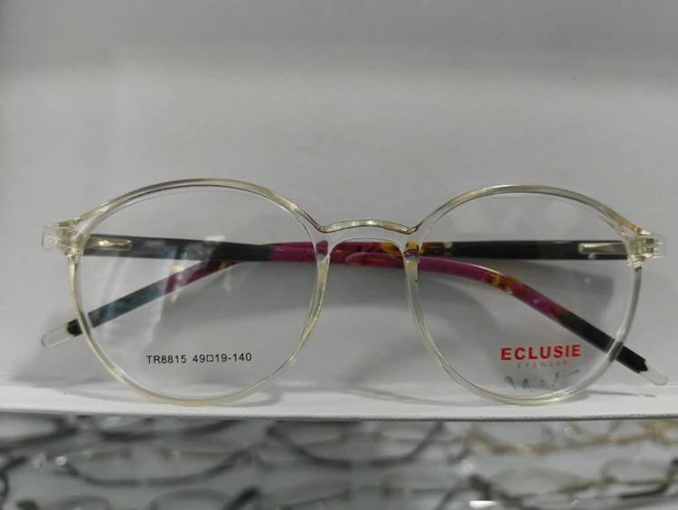 فریم طبی کائوچویی TR-90 برند ECLUSIE (اکلوسی) شفاف بی‌رنگ
