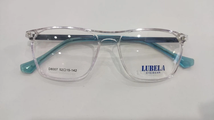 فریم طبی کائوچویی TR-90 برند LUBELA (لوبلا) بی‌رنگ شفاف