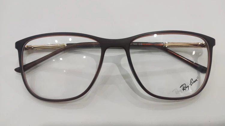 فریم طبی کائوچویی TR-90 برند Rayban (ریبن) رنگ قهوه‌ای