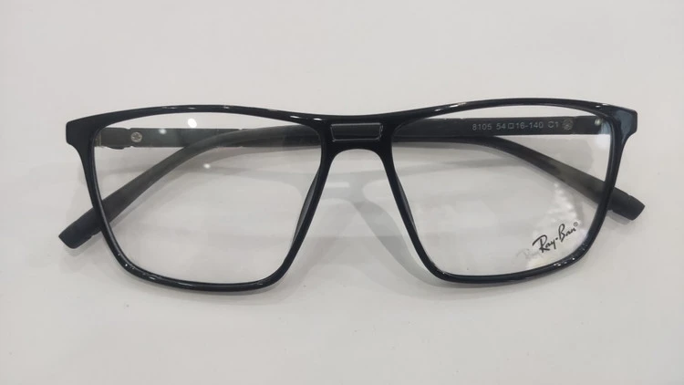 فریم طبی کائوچویی TR-90 برند Rayban (ریبن) رنگ مشکی براق