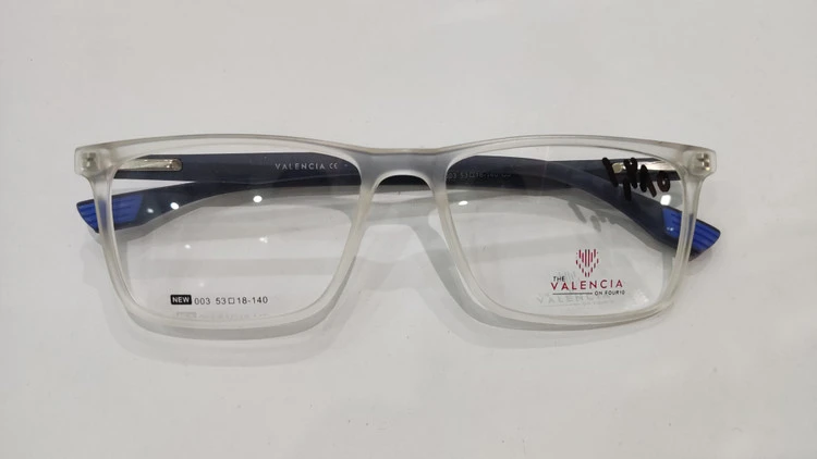 فریم طبی کائوچویی TR-90 برند Valencia (والنسیا) بی‌رنگ شفاف