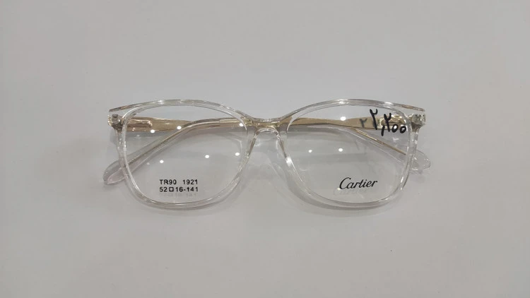 فریم طبی کائوچویی TR-90 زنونه برند Cartier (کارتیر) بی‌رنگ شفاف