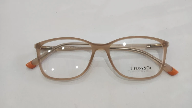 فریم طبی کائوچویی TR-90 گربه‌ای زنونه برند Tiffany&Co (تیفانی کو) رنگ نارنجی