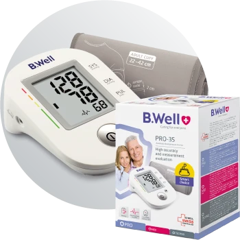 فشارسنج بازویی MED -53 با آداپتور B.Well Swiss
