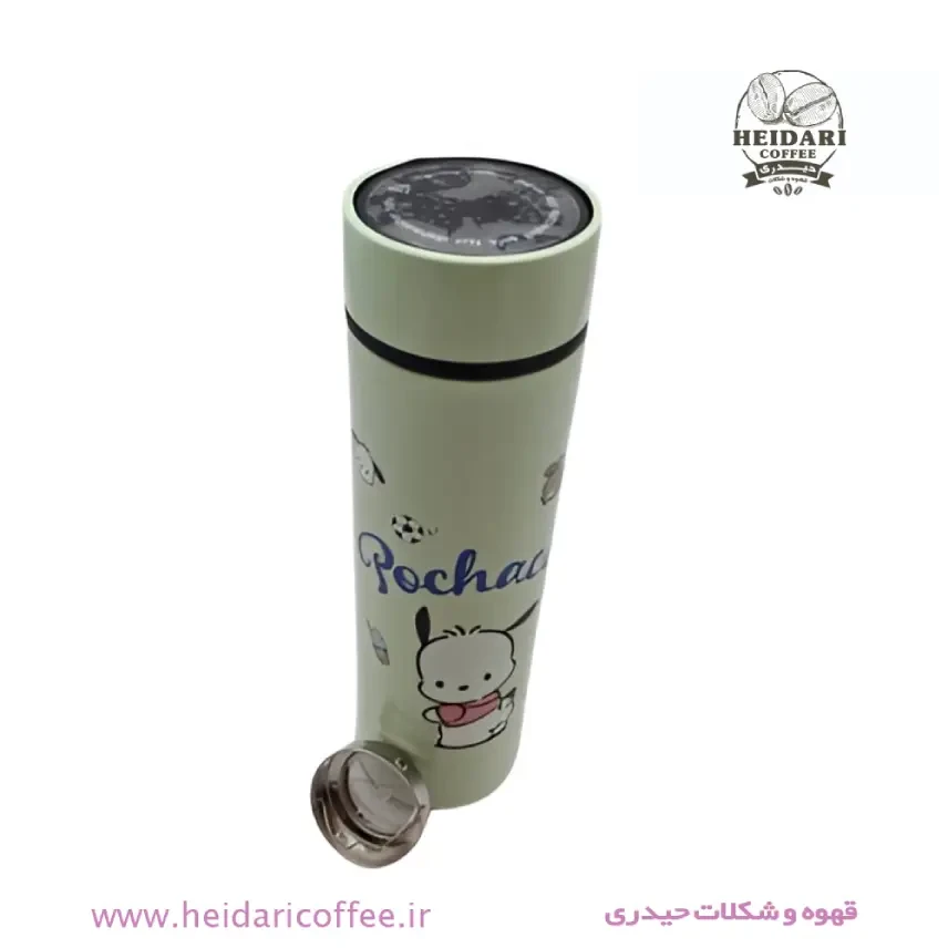 فلاسک دیجیتال دماسنج دار طرح کرومی ۶۰۰ سی سی