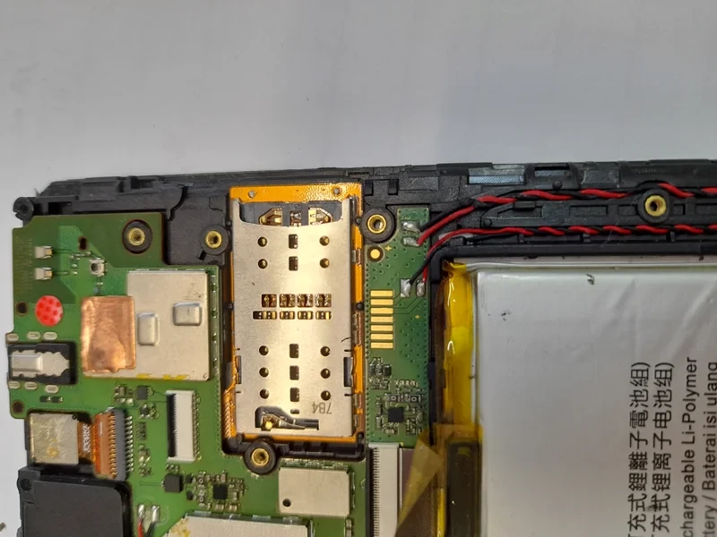 فلت سوکت سیم کارت و رم تبلت لنوو lenovo tab 4