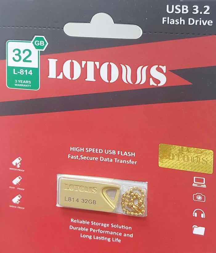 فلش 32 گیگ Lotous مدل L-814 USB3.2