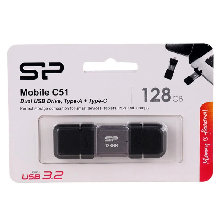 فلش مموری 128 سیلیکون پاور usb3.2اوتی جی دار
