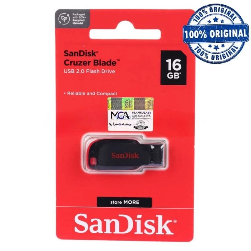 فلش مموری 16 گیگ سندیسک مدل SanDisk Cruzer Blade – USB 2.0