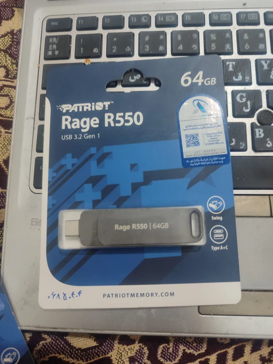 فلش مموری 64گیگ usb3.2اوتی جی دار