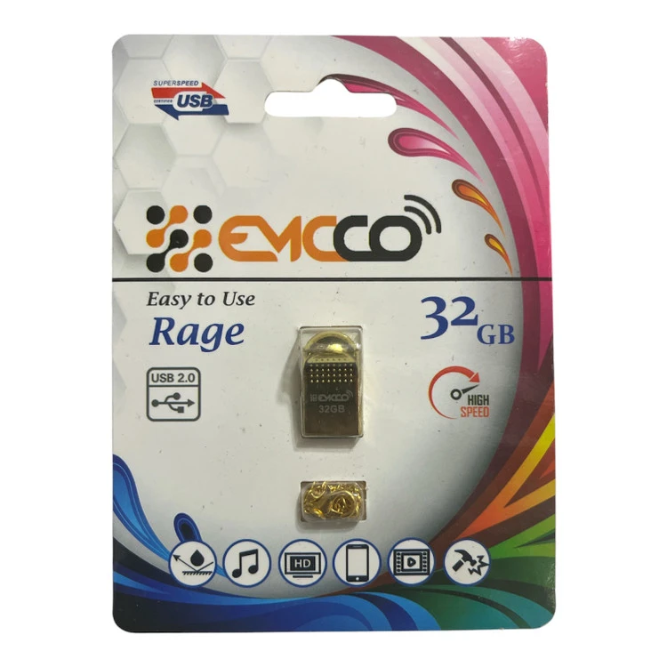 فلش مموری USB2.0 امکو مدل EASY TO USE RAGE ظرفیت 32 گیگابایت
