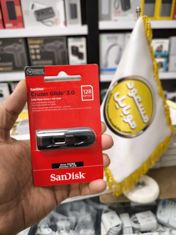 فلش مموری سن دیسک Cruzer Glide CZ600 USB 3 ظرفیت 128 گیگابایت – ساخت مالزی