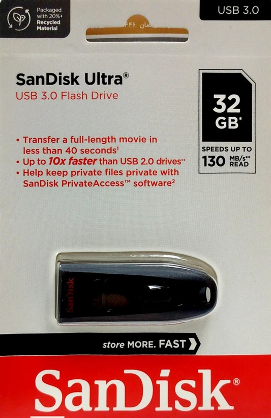 فلش مموری سن دیسک مدل CZ48 ظرفیت 32 گیگابایت usb: 3.0