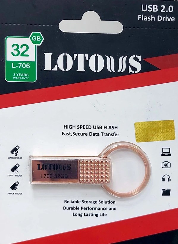فلش مموری لوتوس ظرفیت 32GB USB 2.0 مدل L706