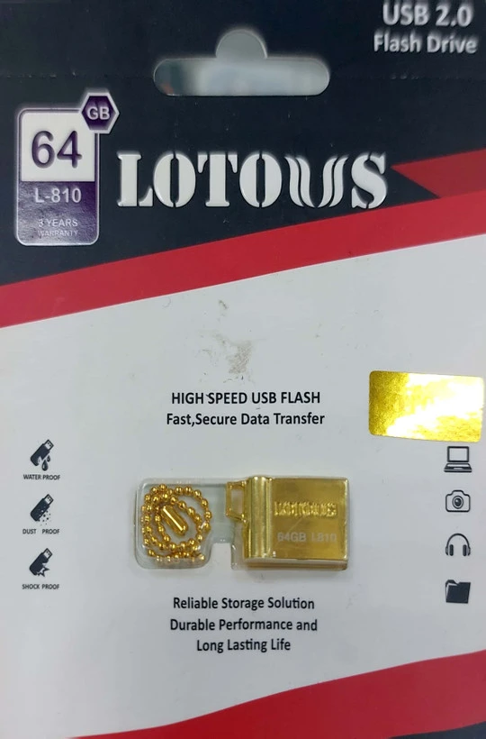 فلش مموری لوتوس مدل L-810 ظرفیت 64 گیگابایت usb 2.0