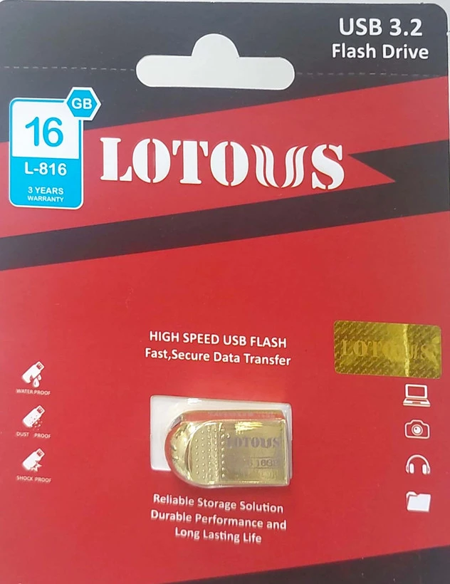 فلش مموری لوتوس مدل L-816 ظرفیت 16GB usb 3.2