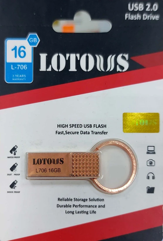 فلش مموری لوتوس مدل L706 ظرفیت 16 گیگابایت usb 2.0