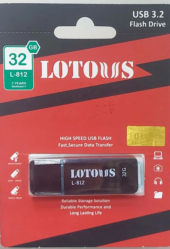 فلش مموری لوتوس مدل Lotous L812 usb 3.2 ظرفیت 32 گیگابایت