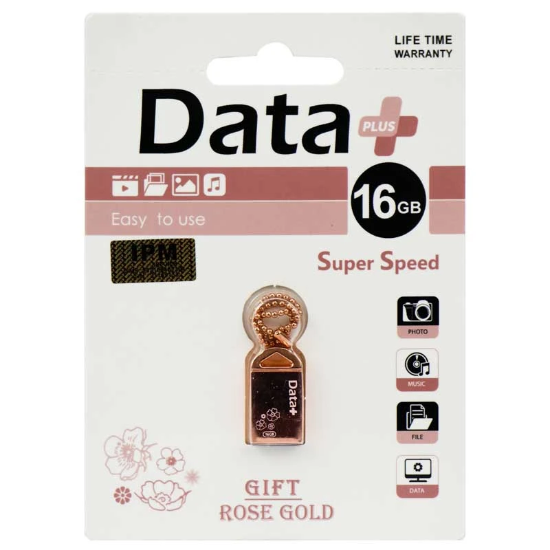 فلش ۱۶ گیگ دیتا پلاس Data+ Gift Rose Gold